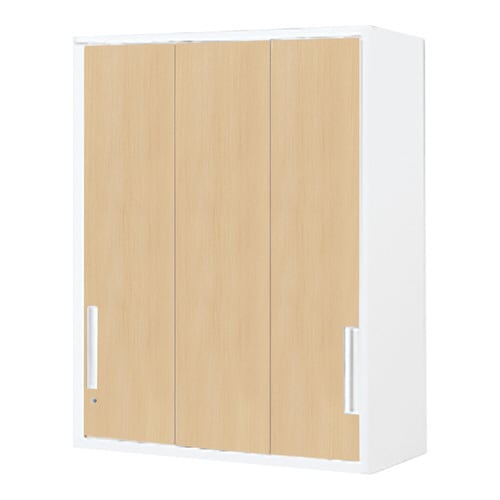 収納庫 エディア 3枚引き違い戸 上置き 木目