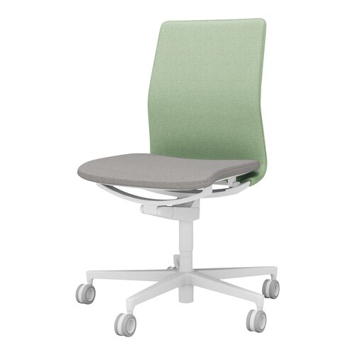 チェア ファブレ ホワイト脚 プレーン 肘無