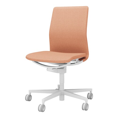 チェア ファブレ ホワイト脚 プレーン 肘無