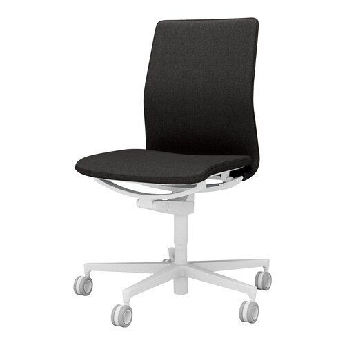 チェア ファブレ ホワイト脚 プレーン 肘無