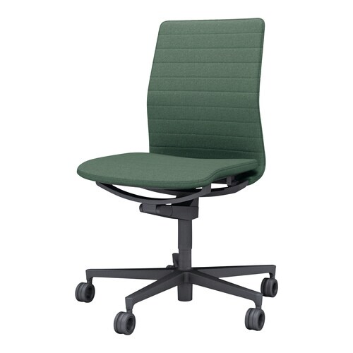 チェア ファブレ ブラック脚 ストライプ 肘無