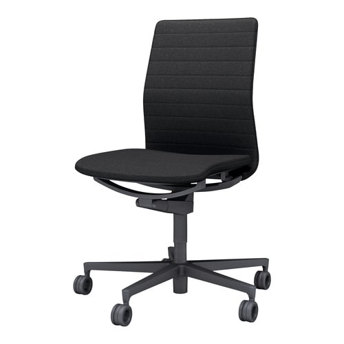 チェア ファブレ ブラック脚 ストライプ 肘無