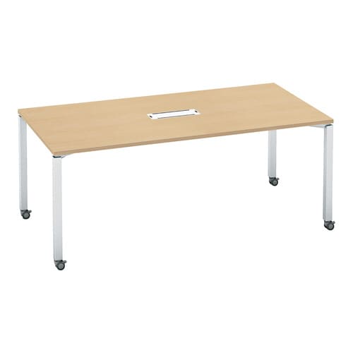 テーブル ワークフィット角形 配線付キャスター脚