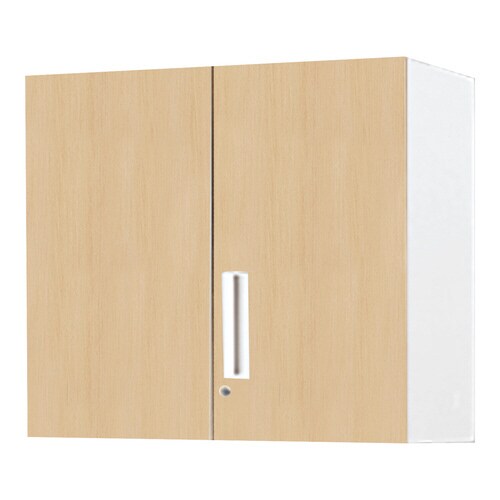 収納庫 エディア 両開き扉 上置き 木目