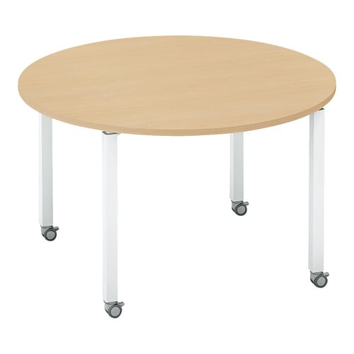 テーブル ワークフィット 円形 キャスター脚