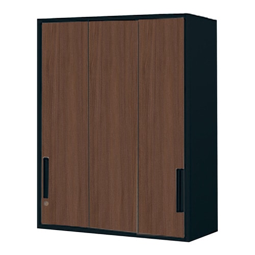 収納庫 エディア 3枚引き違い戸 上置き 木目