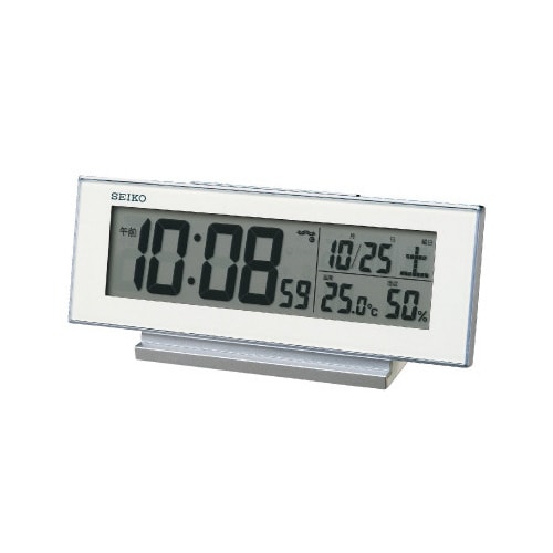 夜でも見えるアラーム連動電波時計SQ324W