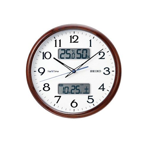 NEXTIMEハイブリッド電波時計ZS252B