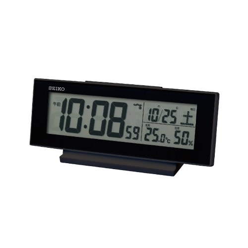 夜でも見えるアラーム連動電波時計SQ324K