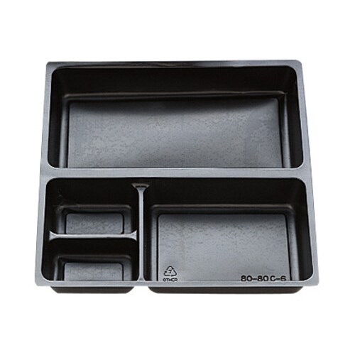 中仕切80−80 C−6黒カルプ 6パック