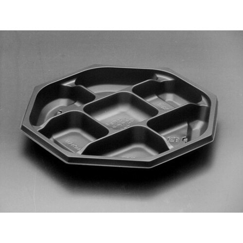 饗膳 八角20 中皿7 黒 12パック