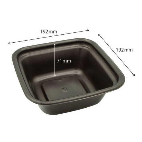 正角丼 本体 黒 6パック