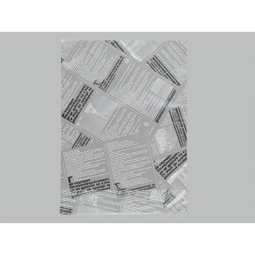 ヨ−ロピアンIP底マチ袋白黒 10袋