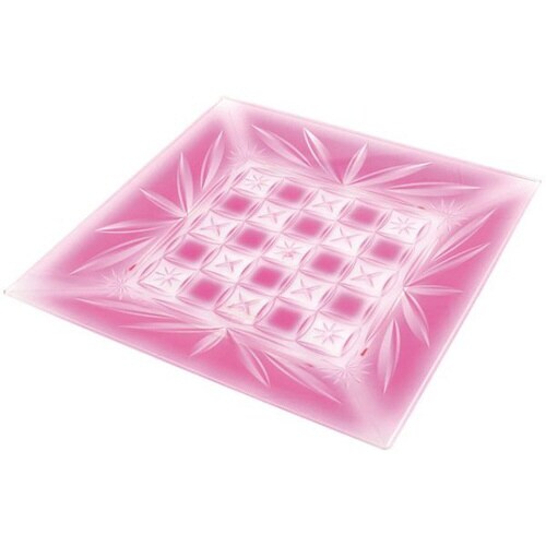 角皿(20)錦切子・桃 12パック