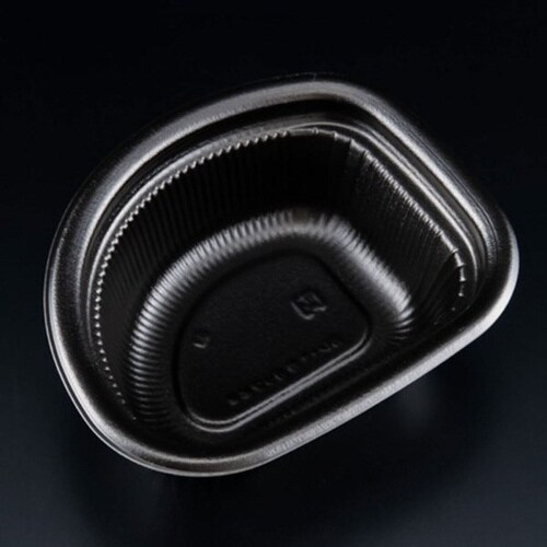 カレー中カップ本体 黒 8パック