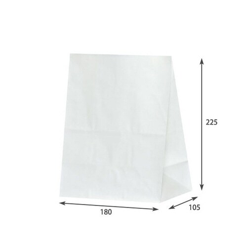 H300 耐油角底袋 白無地 10袋