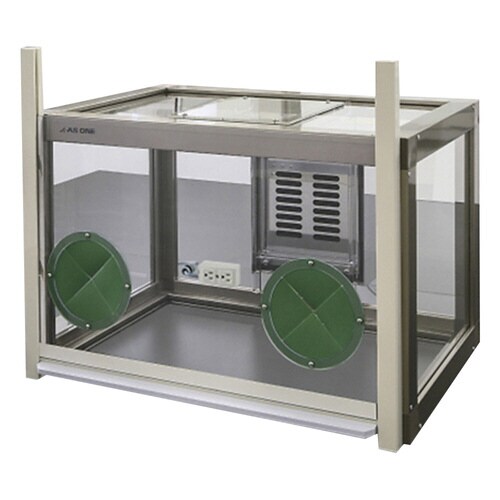 粉体計量用ドラフト(手窓付)