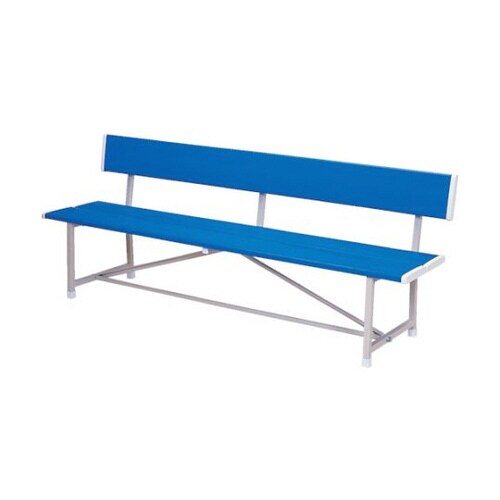 ベンチ(背付)ブルー