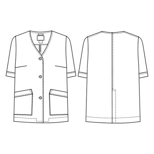 女子食品衣半袖 M NP422