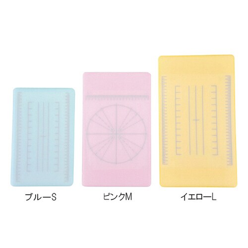 目盛付きまな板 長方形 S ピンク