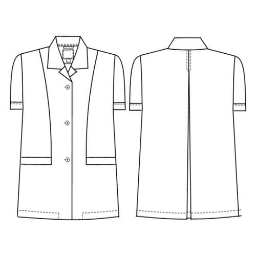 女子食品衣半袖 S NP432