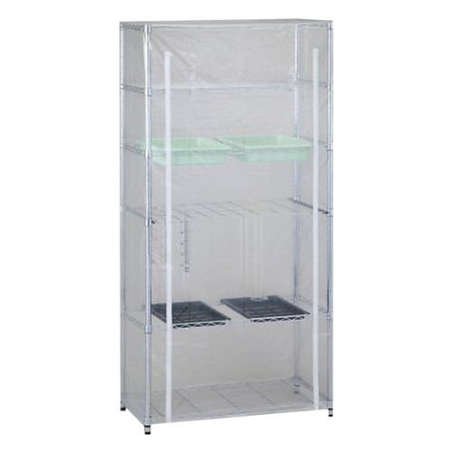 器具乾燥ラック(バスケット・カーテン付)