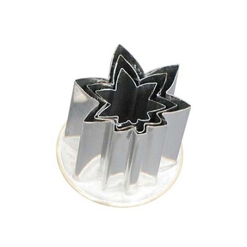 18−8 渕付抜型 紅葉 3pcs 4276000