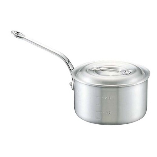 アルミキング深型片手鍋(目盛付)24cm