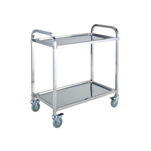 EBMステンレスキッチンワゴン2段