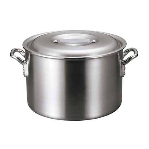 アルミバリックス半寸胴鍋(磨き仕上げ)45cm