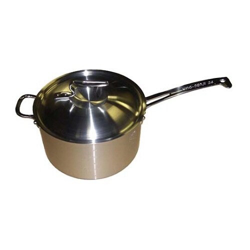 ニューキングデンジ深型片手鍋(目盛付)24cm