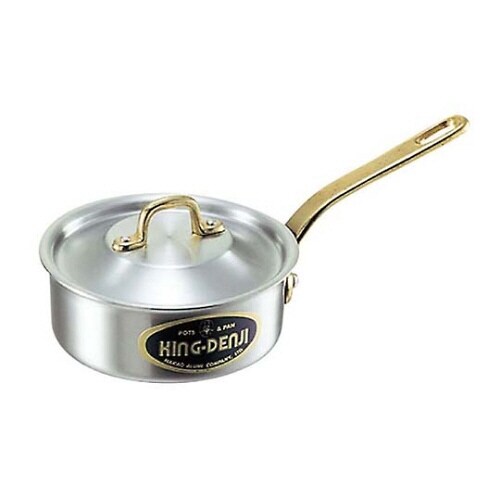 キングデンジ浅型片手鍋(目盛付)30cm