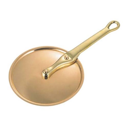 SW銅片手型鍋蓋(真鍮柄)27cm