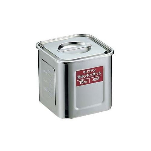 EBMモリブデン角型キッチンポット目盛付