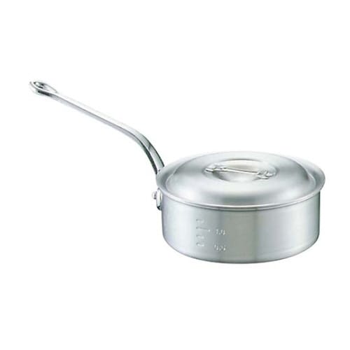 アルミキング浅型片手鍋(目盛付)36cm
