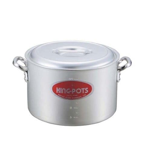 キングアルマイト半寸胴鍋(目盛付)24cm