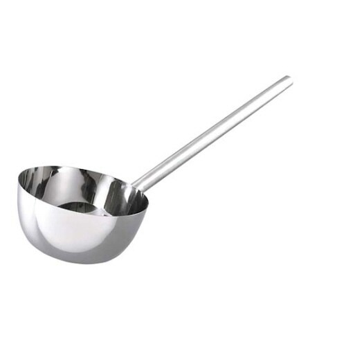 18−8長柄付ひしゃく三角グリップ