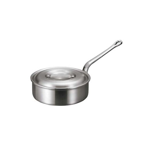 アルミバリックス浅型片手鍋(磨き仕上げ)15cm