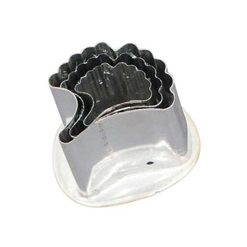 18−8 渕付抜型 銀杏 3pcs 4276080