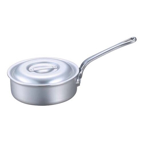 EBMアルミプロシェフ浅型片手鍋(目盛付)15cm