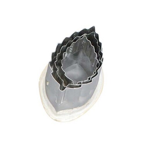 18−8渕付抜型木の葉3pcs