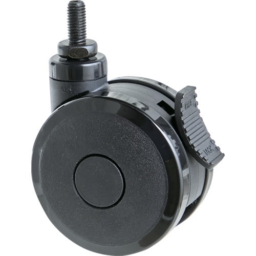 ねじ込み式双輪キャスター(エラストマ−車)