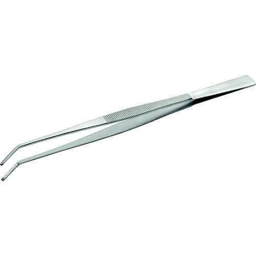 ステンレスピンセット ロング300mm先曲