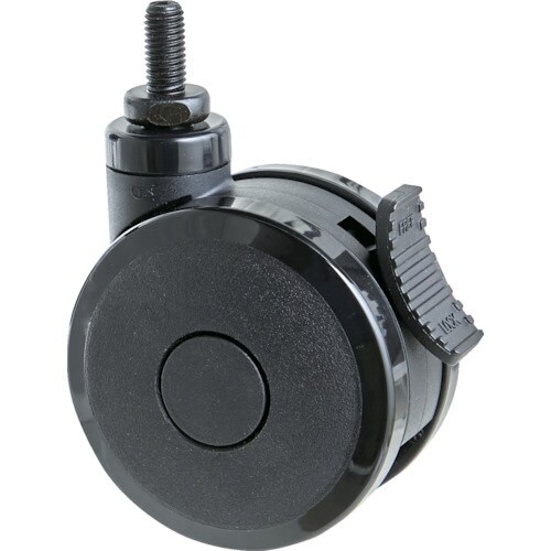 ねじ込み式双輪キャスター(エラストマ−車)
