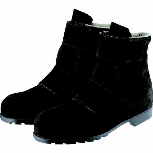 安全靴 中編マジック 528黒床 25.5cm