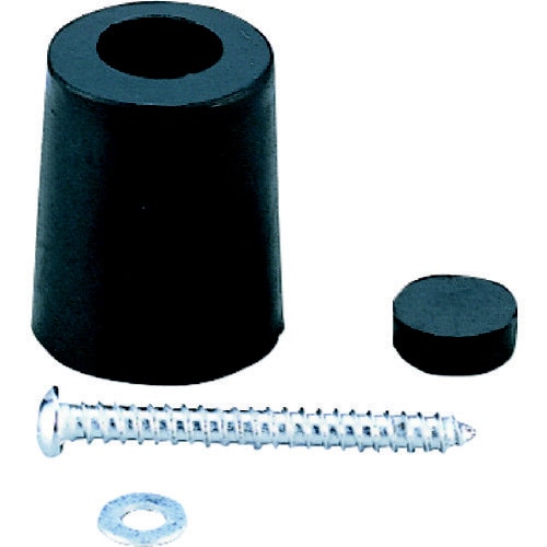 ゴムクッション戸当り黒 バラタイプ30×25