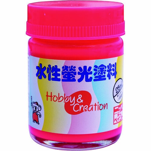 水性蛍光塗料 25ml ピンク HSC005−25