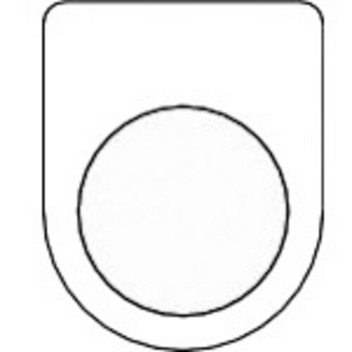 スイッチ銘板 無地 φ30.5 (5枚入り)