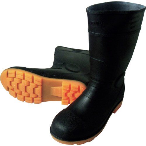 安全PVC長靴 ブラック 27.0