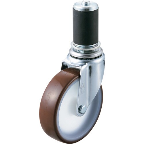 差し込み式キャスター自在車 100径 ウレタン車輪